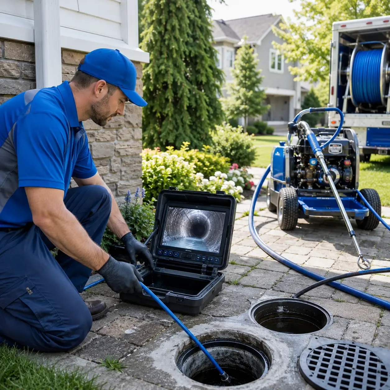 Outdoor drain cleaning professionals serving Mather, PA