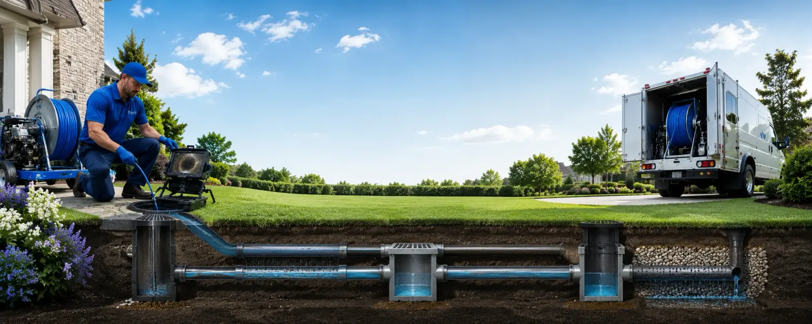 Outdoor drain cleaning information for Mather, PA